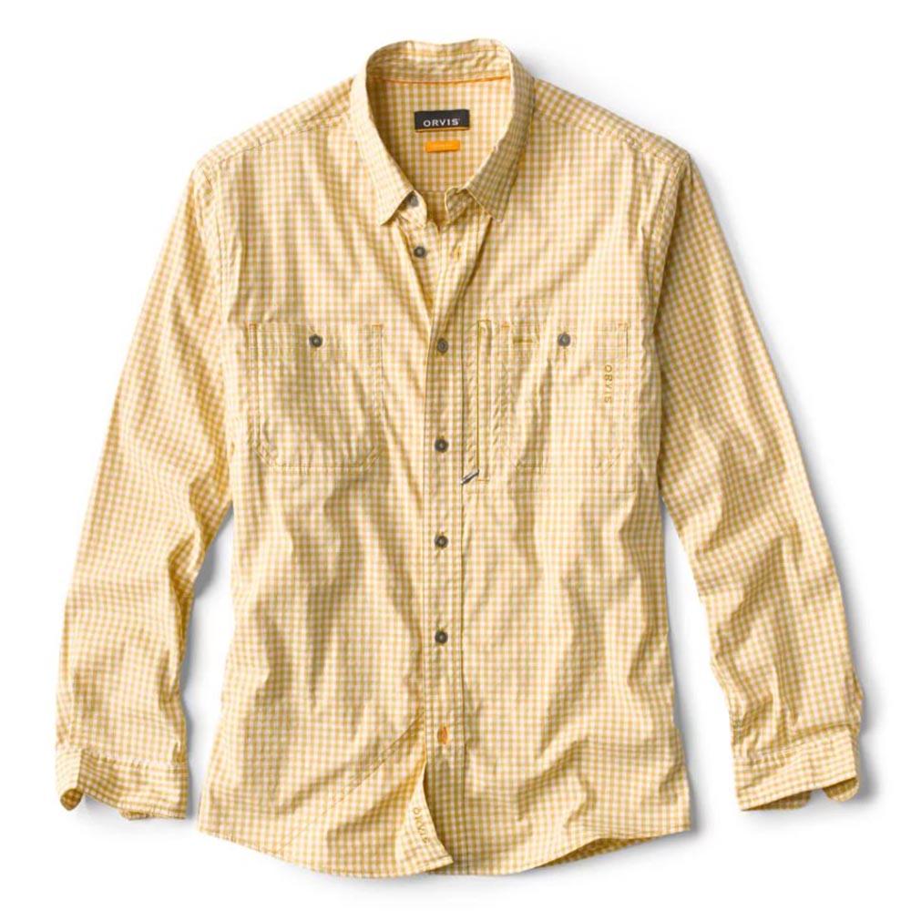 Orvis River Guide Long Sleeve Shirt Men's in Lemongrass